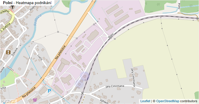 Polní - mapa podnikání