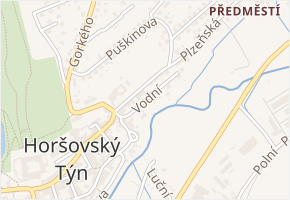 Vodní v obci Horšovský Týn - mapa ulice