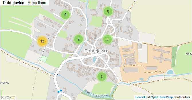 Dobřejovice - mapa firem