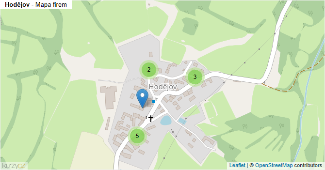 Hodějov - mapa firem