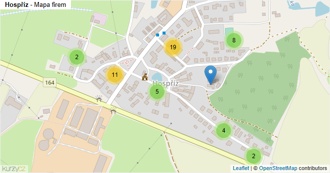 Hospříz - mapa firem