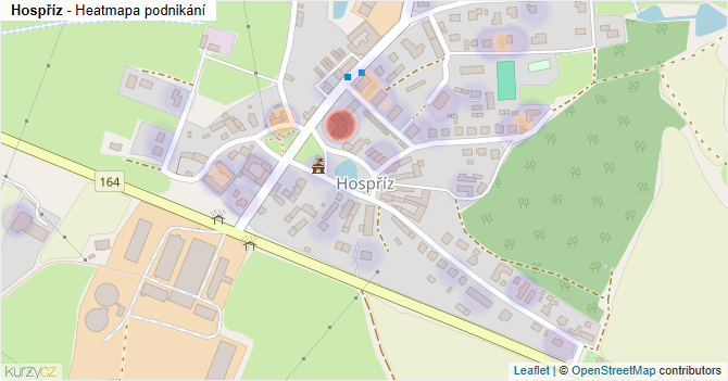 Hospříz - mapa podnikání