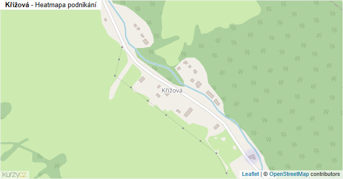 Křížová - mapa podnikání