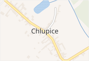 Chlupice v obci Hostěradice - mapa části obce