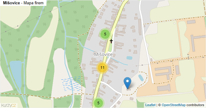 Míšovice - mapa firem