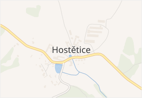 Hostětice v obci Hostětice - mapa části obce