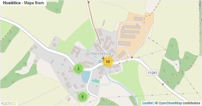 Hostětice - mapa firem