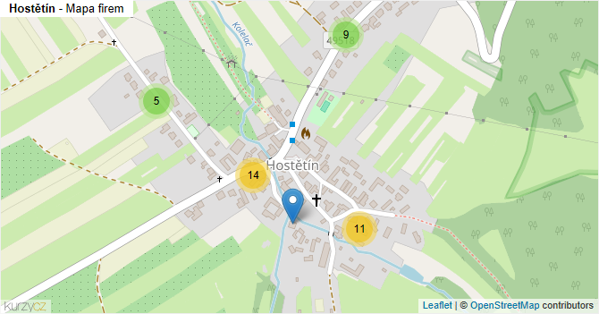 Hostětín - mapa firem