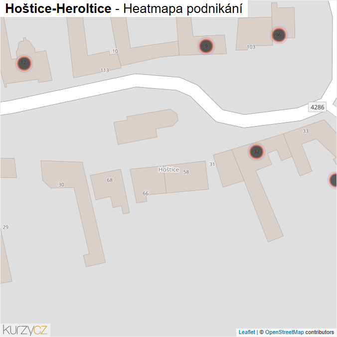 Mapa Hoštice-Heroltice - Firmy v obci.