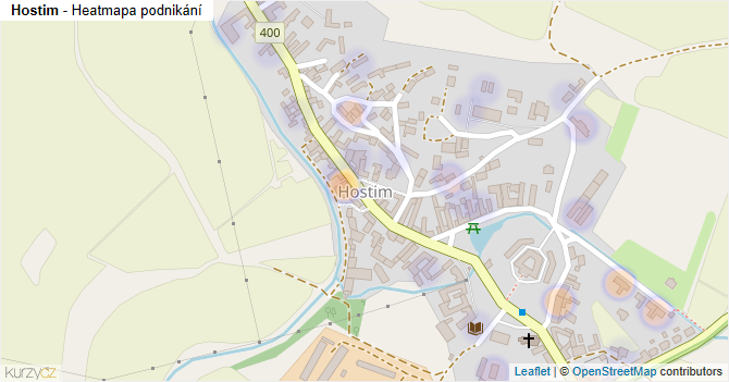 Hostim - mapa podnikání