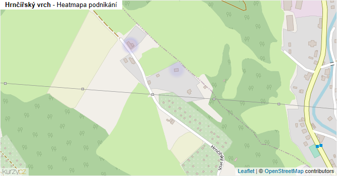 Hrnčířský vrch - mapa podnikání