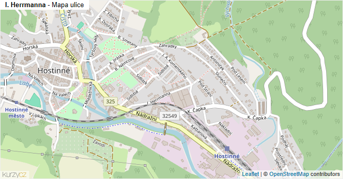 I. Herrmanna - mapa ulice