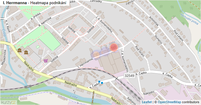 I. Herrmanna - mapa podnikání