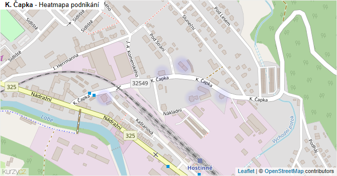 K. Čapka - mapa podnikání