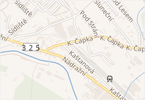 Kaštanová v obci Hostinné - mapa ulice