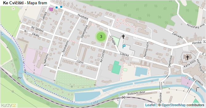 Ke Cvičišti - mapa firem