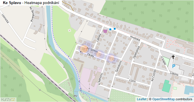 Ke Splavu - mapa podnikání