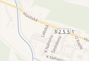 Labská v obci Hostinné - mapa ulice