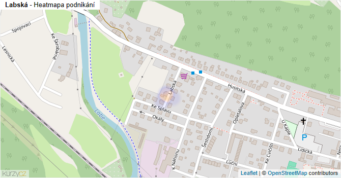 Labská - mapa podnikání