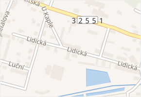 Lidická v obci Hostinné - mapa ulice