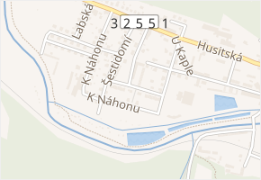 Luční v obci Hostinné - mapa ulice