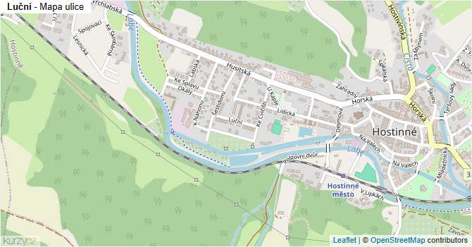 Luční - mapa ulice