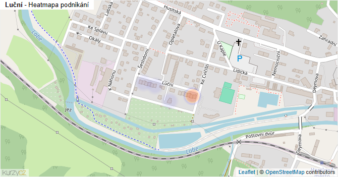 Luční - mapa podnikání