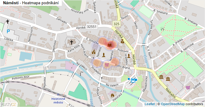 Náměstí - mapa podnikání