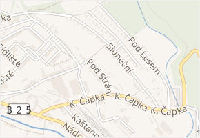 Pod Strání v obci Hostinné - mapa ulice