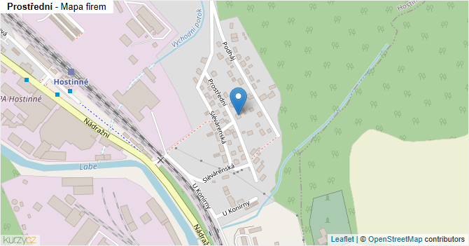 Prostřední - mapa firem