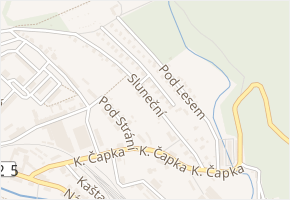 Sluneční v obci Hostinné - mapa ulice