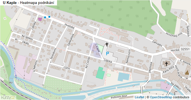 U Kaple - mapa podnikání