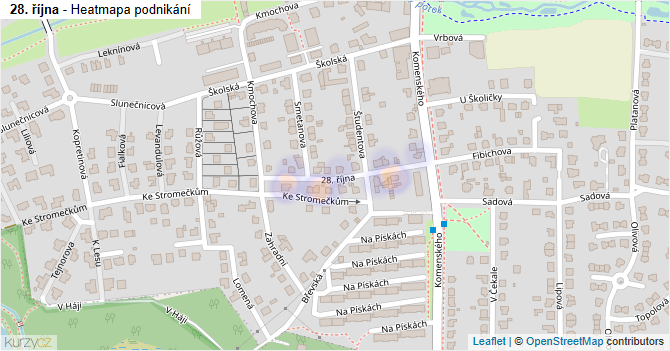 28. října - mapa podnikání