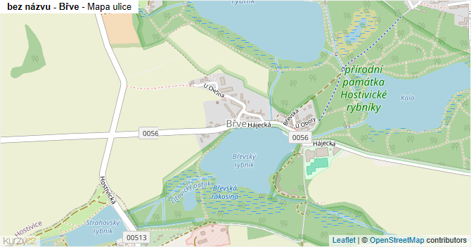 bez názvu - Břve - mapa ulice