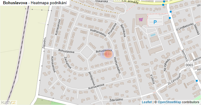 Bohuslavova - mapa podnikání