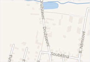 Družstevní v obci Hostivice - mapa ulice