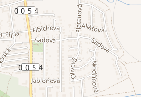 Habrová v obci Hostivice - mapa ulice