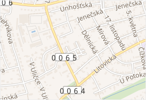 Haklova v obci Hostivice - mapa ulice
