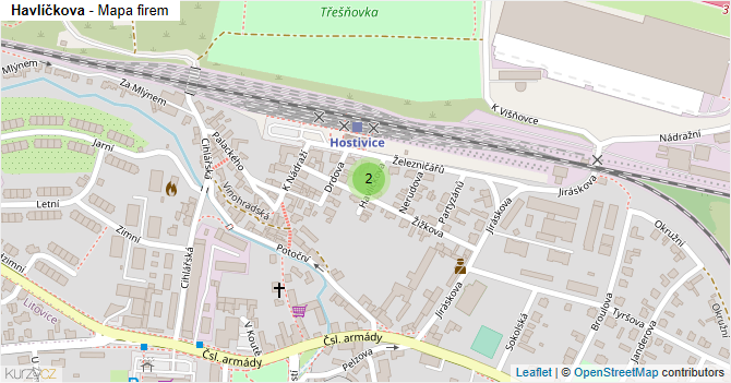 Havlíčkova - mapa firem