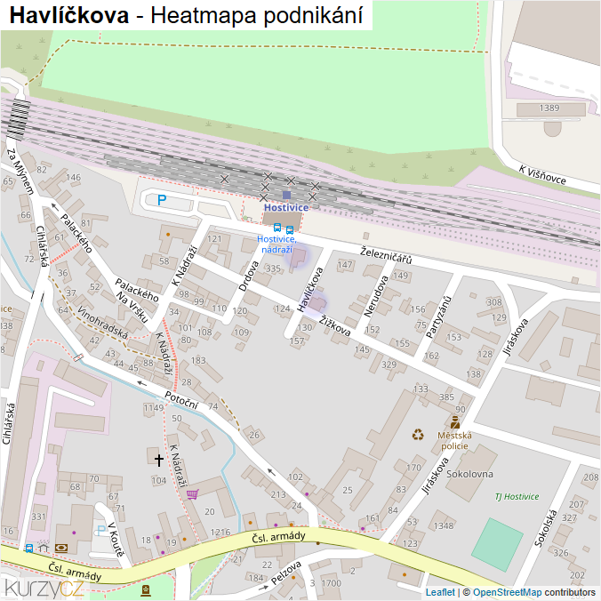 Mapa Havlíčkova - Firmy v ulici.