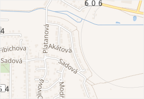 Jasanová v obci Hostivice - mapa ulice