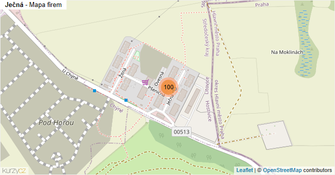 Ječná - mapa firem