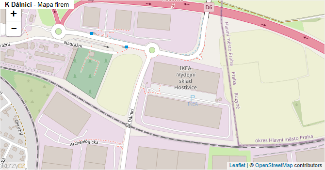 K Dálnici - mapa firem