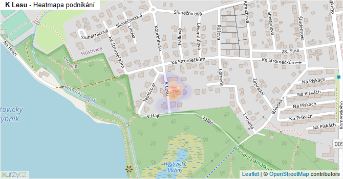 K Lesu - mapa podnikání