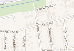 Kmochova v obci Hostivice - mapa ulice