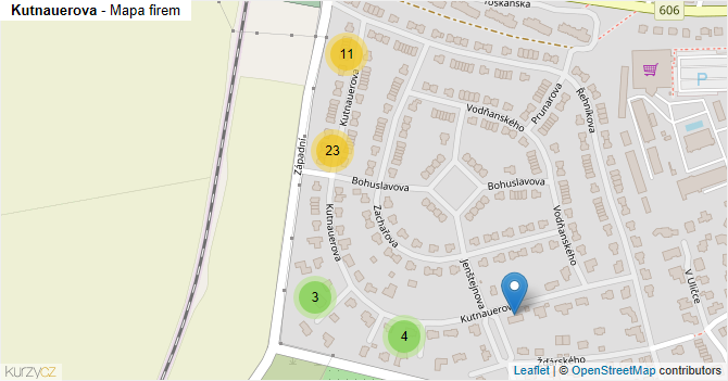 Kutnauerova - mapa firem