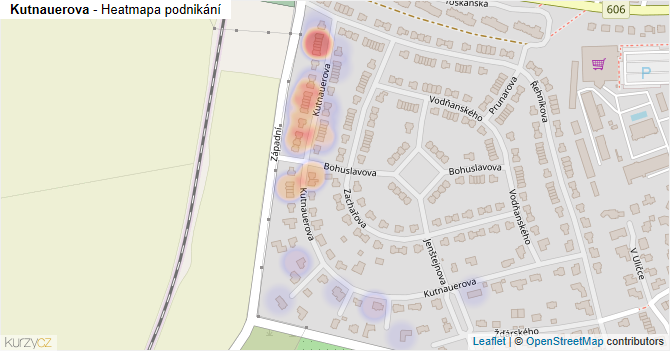 Kutnauerova - mapa podnikání
