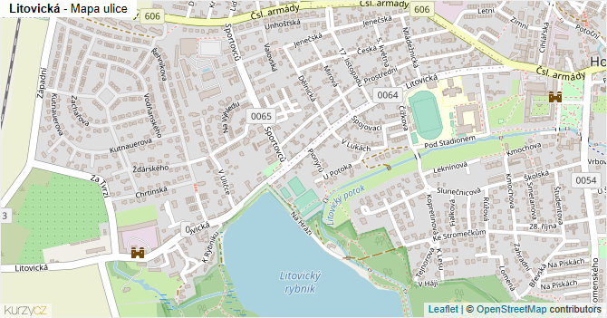 Litovická - mapa ulice