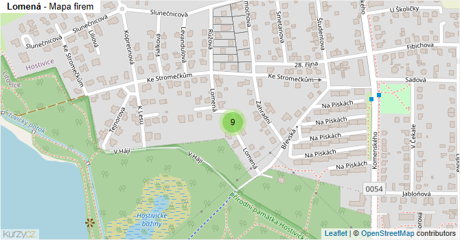 Lomená - mapa firem