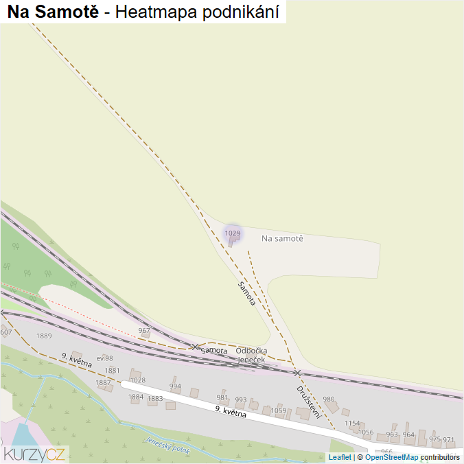 Mapa Na Samotě - Firmy v ulici.